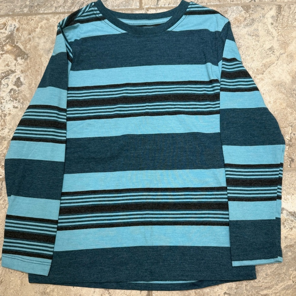 NWOT size Small Wonder Nation Striped Blue and Black Sweater